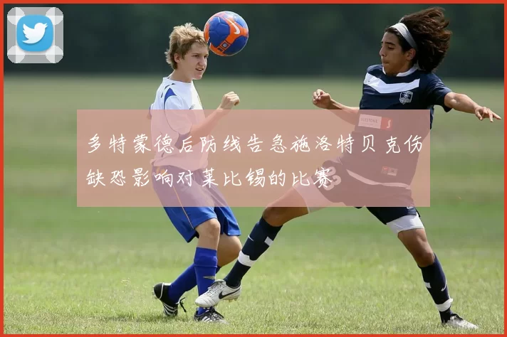 多特蒙德后防线告急施洛特贝克伤缺恐影响对莱比锡的比赛